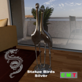 Statue Birds - Silver - New 2025
