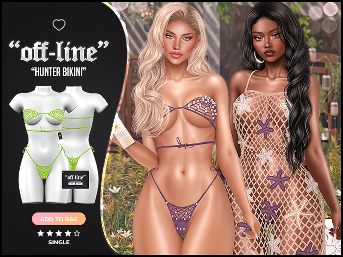 "Off-Line" x "Hunter" Bikini / Treuse
