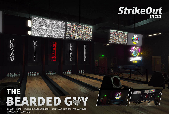 Strike Out Backdrop - The Bearded Guy 