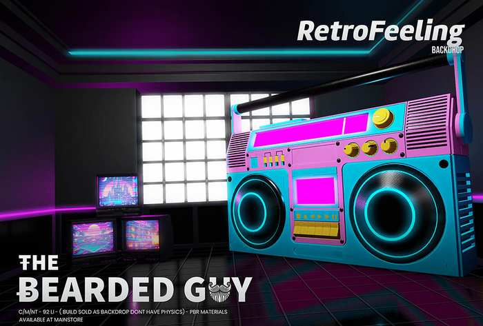 Retro Feeling Backdrop PBR - The Bearded Guy