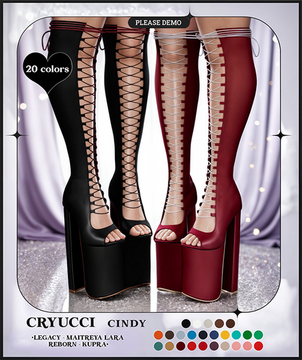 Cryucci CINDY BOOTS FATPACK