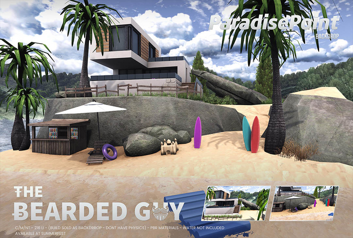 Paradise Point Backdrop - The Bearded Guy