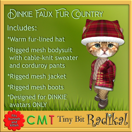 TBD222 Dinkie Faux Fur Country