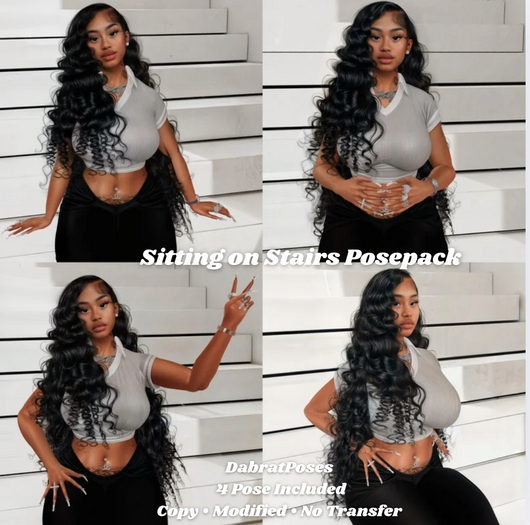 D.B.P - Sitting On Stairs Posepack