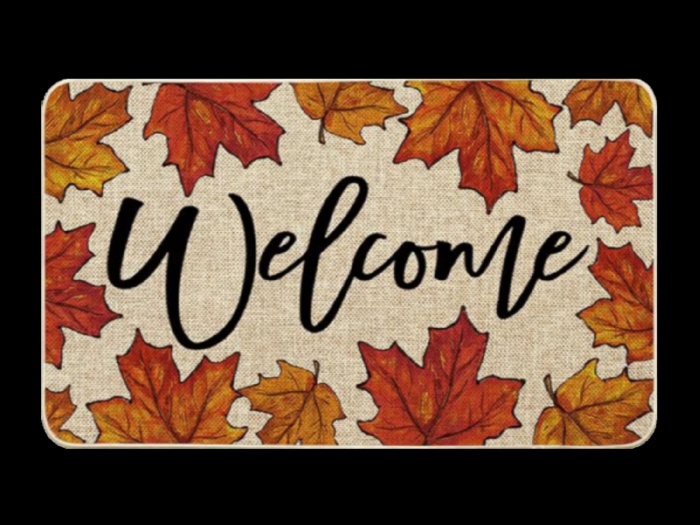 *6KW* FULL PERM Fall Six Welcome Mat Texture #1