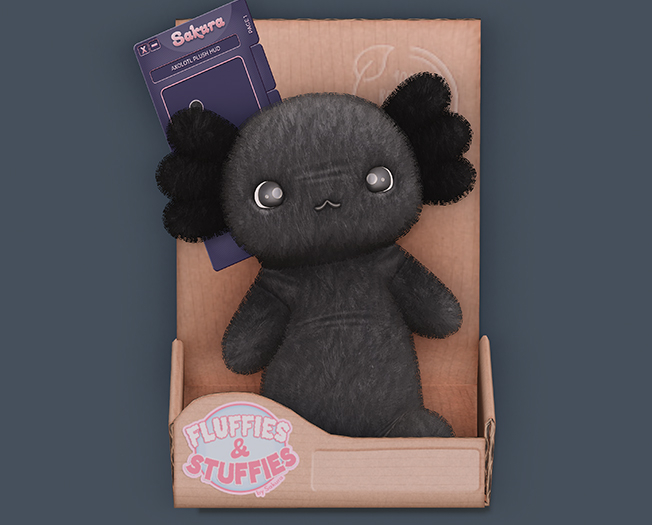 {Sakura} Axolotl Plush - Black
