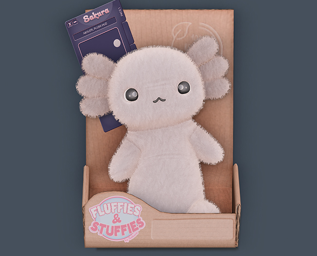 {Sakura} Axolotl Plush - Cream