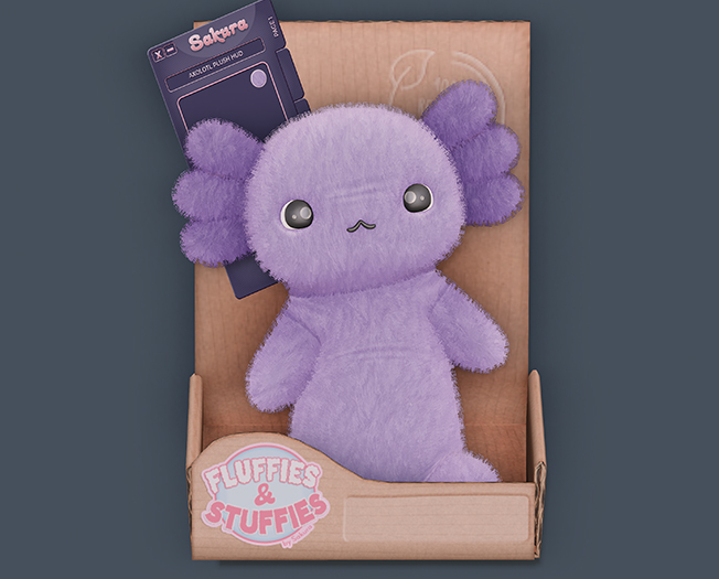 {Sakura} Axolotl Plush - Lilac