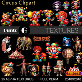Full Perm Textures - Circus Clipart