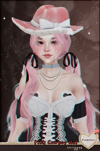 Toadstool . Pink Cowboy Hat . Freebie