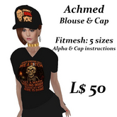 Achmed Blouse & Cap-Silence