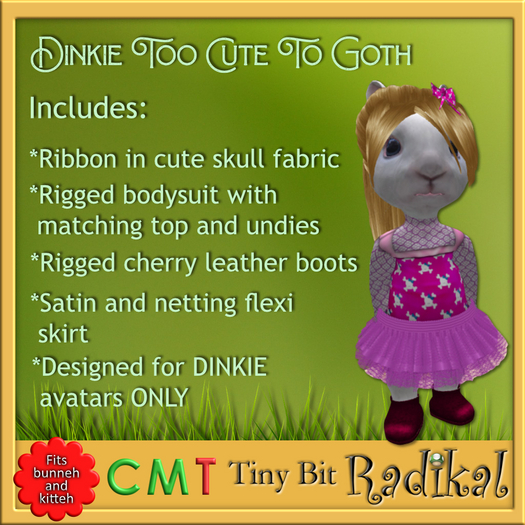 TBD224 Dinkie Too Cute To Goth