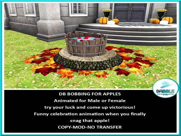 DB BOBBING FOR APPLES add me