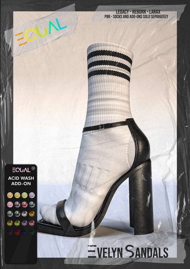EQUAL - Evelyn Socks ACID WASH ADD ON