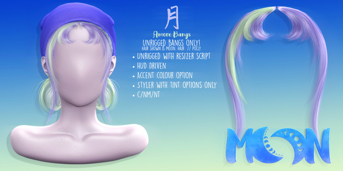 Moon. Hair // - FatPack - Amore Bangs