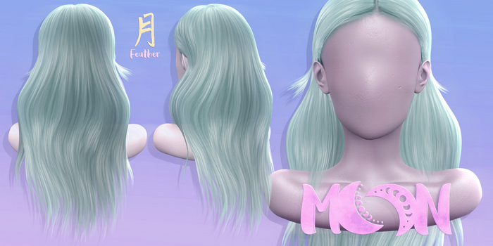 Moon. Hair // - FatPack - Feather