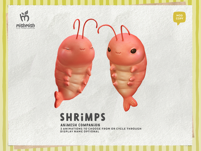 MishMish - Cute Shrimp Companion - Coral [Boxed]