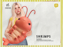 MishMish - Cute Shrimp Plushies - Coral [Boxed]