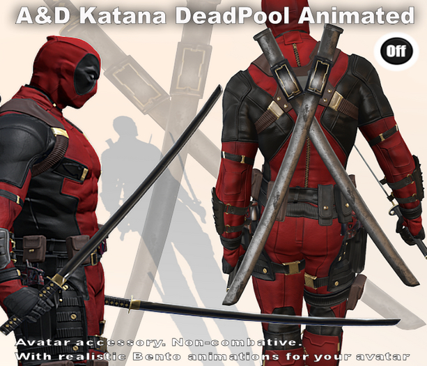 A&D Katanas Dual DeadPool Animated V1.0
