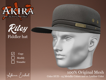 Akira Store - Riley - Fidler Hat - Leather 01