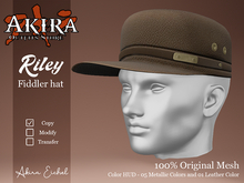 Akira Store - Riley - Fidler Hat - Leather 02