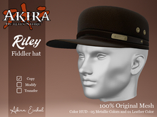 Akira Store - Riley - Fidler Hat - Leather 03