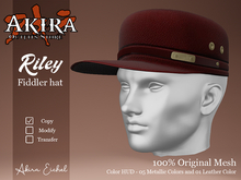 Akira Store - Riley - Fidler Hat - Leather 04
