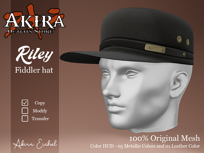 Akira Store - Riley - Fidler Hat - Leather 05