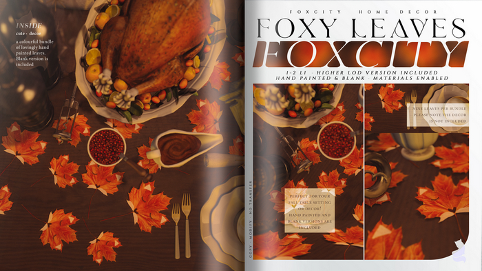 FOXCITY. Decor - Foxy Leaves