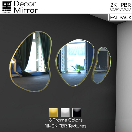 Kuroi - Pebble Mirrors FAT PACK