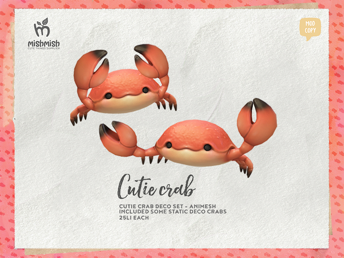 MishMish - Cutie Crab Deco - Orange [Boxed]