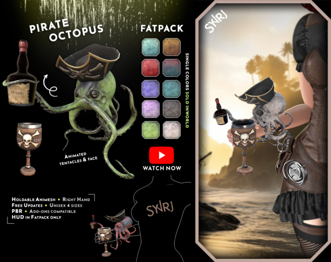 SynRJ ~ Pirate Octopus ~ Fatpack