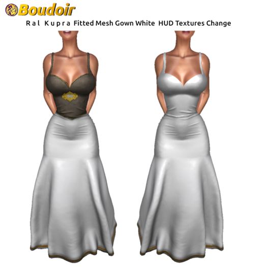 *!*BOUDOIR Ral Kupra FitMesh Gown White