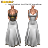 *!*BOUDOIR Ral Kupra FitMesh Gown White