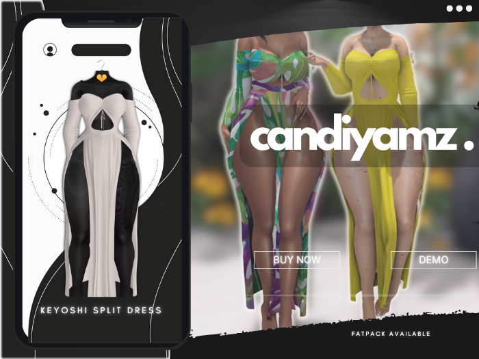 *CY* KeYoshi . PinaColada . SplitDress // (Add)