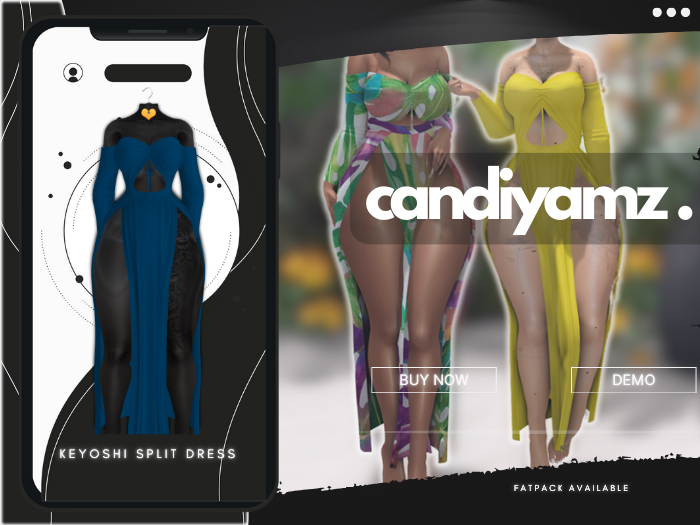 *CY* KeYoshi . Blueberry . SplitDress // (Add)