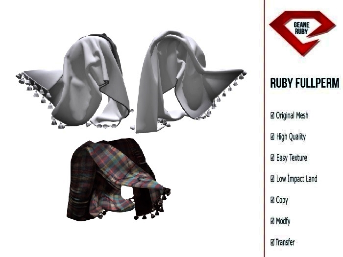 330 [Ruby Full Perm] 330 Mesh Sofa Cloth