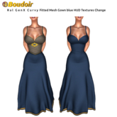 *!*BOUDOIR Ral GenX Curvy FitMesh Gown Blue