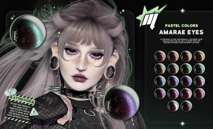 #Y!3SL MORDEKAI . AMARAE EYES // BOM [ PASTEL ]