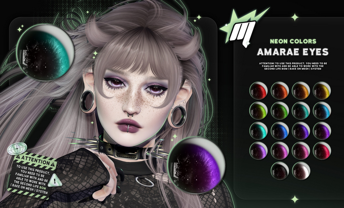 #Y!3SL MORDEKAI . AMARAE EYES // BOM [ NEON ]