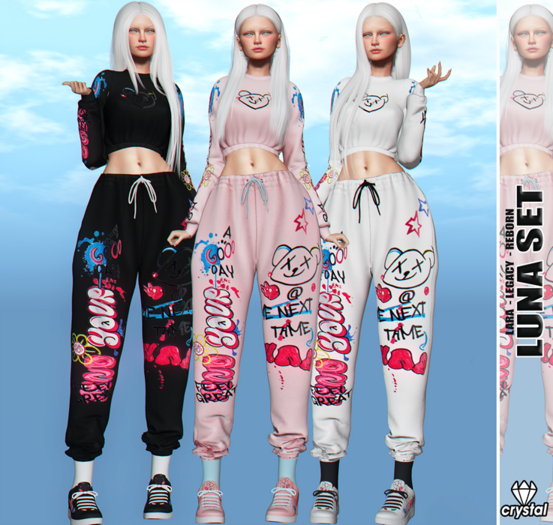 .:: Crystal ::. Luna Sweatpants // Lime