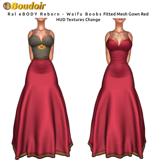 *!*BOUDOIR Ral eBODY Reborn - Waifu FitMesh Gown Red