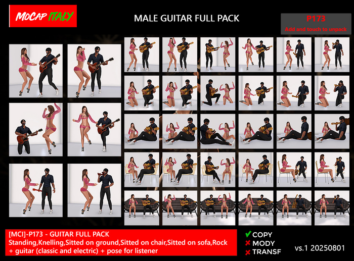 [MCI] p173-guitar set full pack box