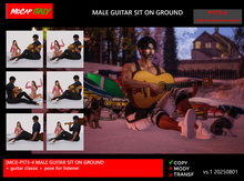 [MCI] p173-4 male guitar sitted on ground - box