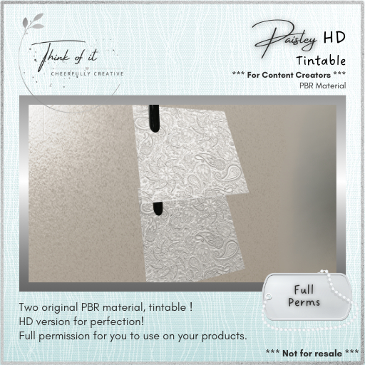 {ToI} Material - Paisley 1 & 2 HD - Full Perms