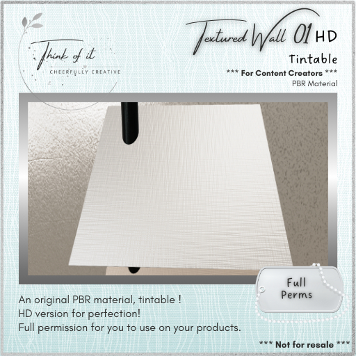 {ToI} Material - Textured Wall 01 HD - Full Perms