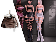 SPIRIT - Czarna skirt [CHOCOLATE]