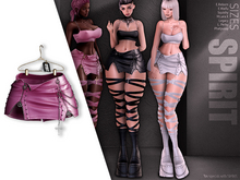 SPIRIT - Czarna skirt [PINK]