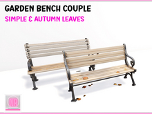 Garden Bench Set – Clean & Autumn Leaves