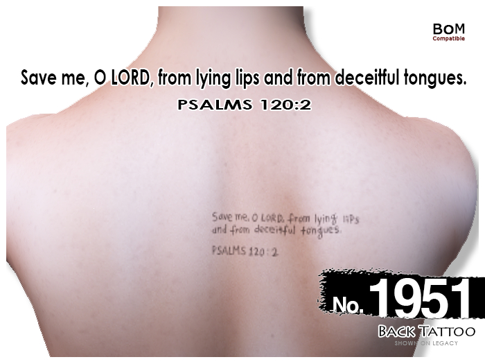 (Back Tattoo) No.1951